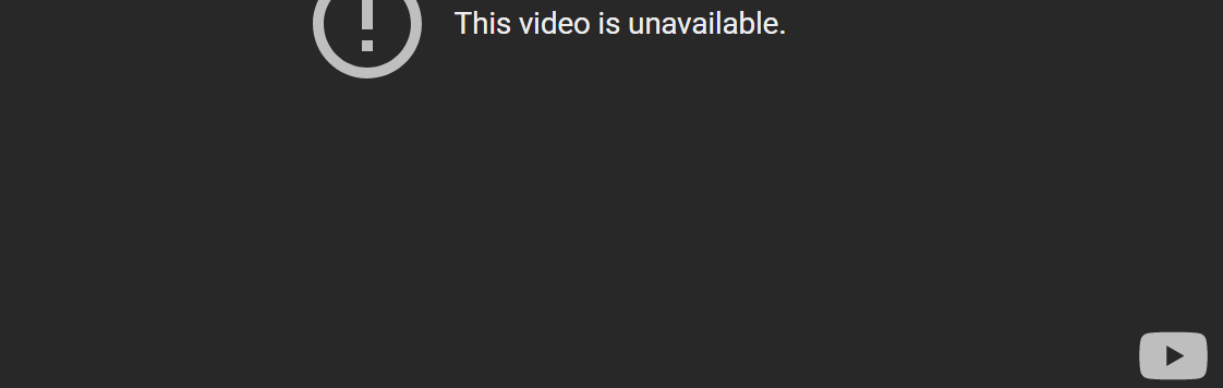 video is unavailable